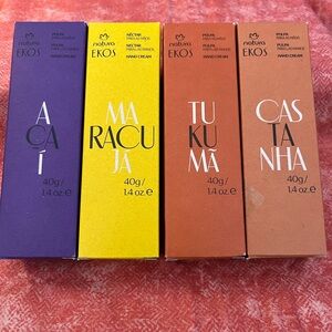 Natura EKOS Hand Cream Set - Purple, Yellow, Orange, Brown